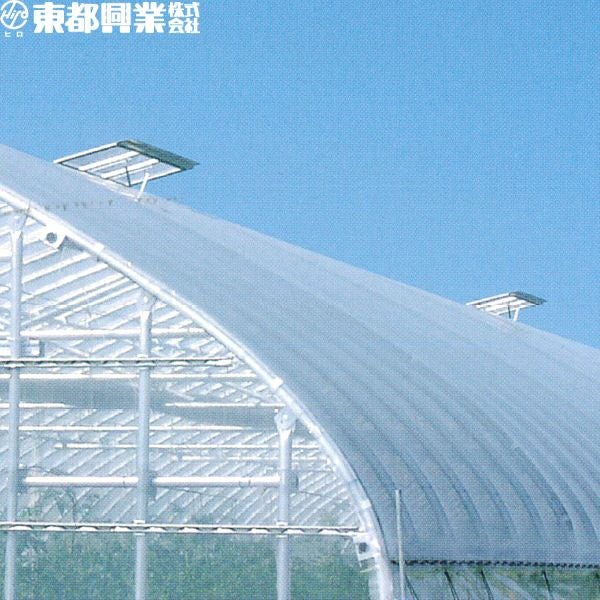 ビニールハウス用 自動温度調節換気扇 空動扇ソーラー 電源不要でエコ