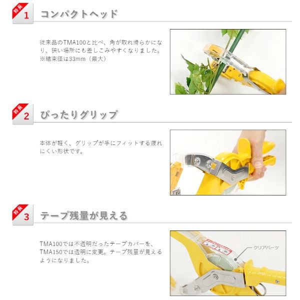 とめたつ　ニチバン　とめたつ　ライト　トマト誘引 誘引結束機 とめたつ™ ライト | ニチバン