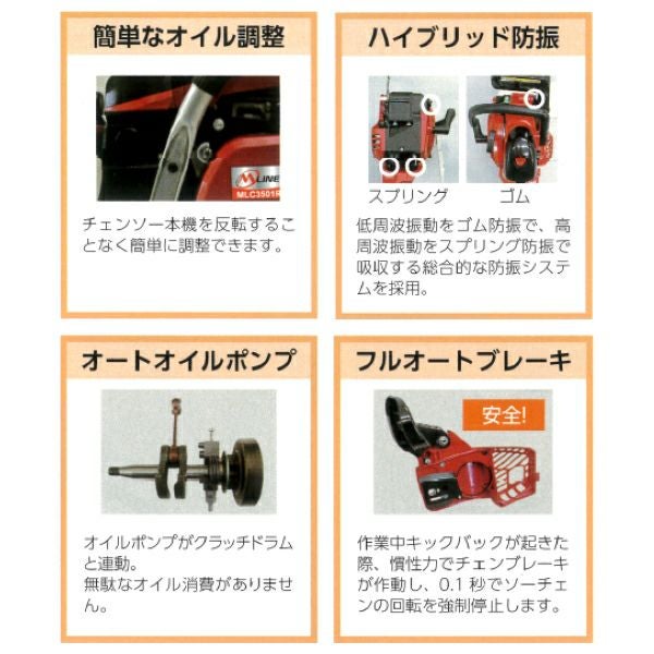 丸山製作所 エンジンチェンソー MLC3100R(12)-1 30ccクラス ガイドバー