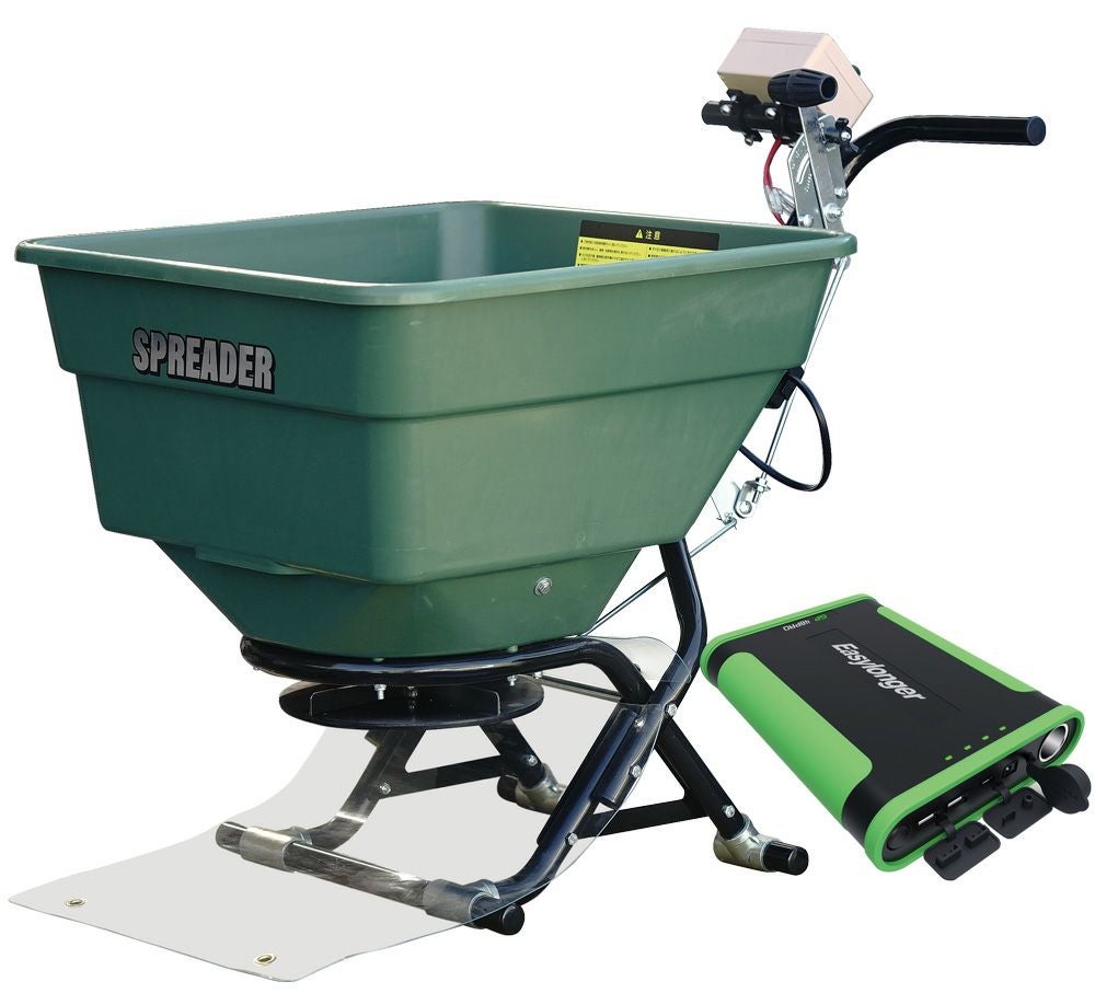 KAZ 電動肥料散布機 撒きざんまい取り付けタイプ バッテリー付き KT