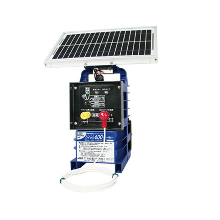 末松電子製作所 クイック600ソーラー QiK-600S 太陽電池式 電気柵本器
