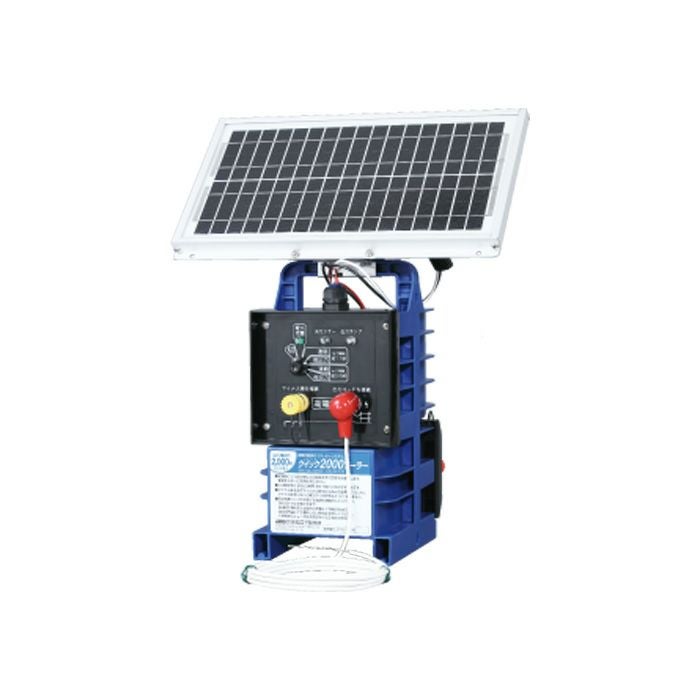 末松電子　クイック2000 末松電子製作所 クイック2000ソーラー QiK-2000S 太陽電池式 電気柵本