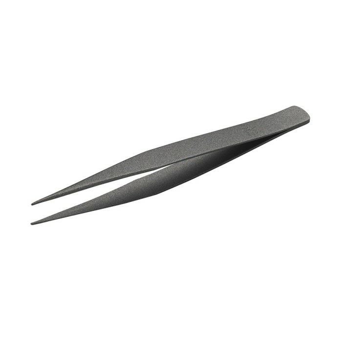 ANEX ステンレスピンセット 非粘着加工 AAタイプ 先曲 125mm No.143